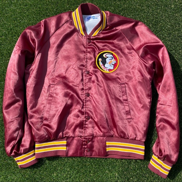 Other - Chalk Line Original Red vintage 90s Fsu Florida State varsity bomber jacket